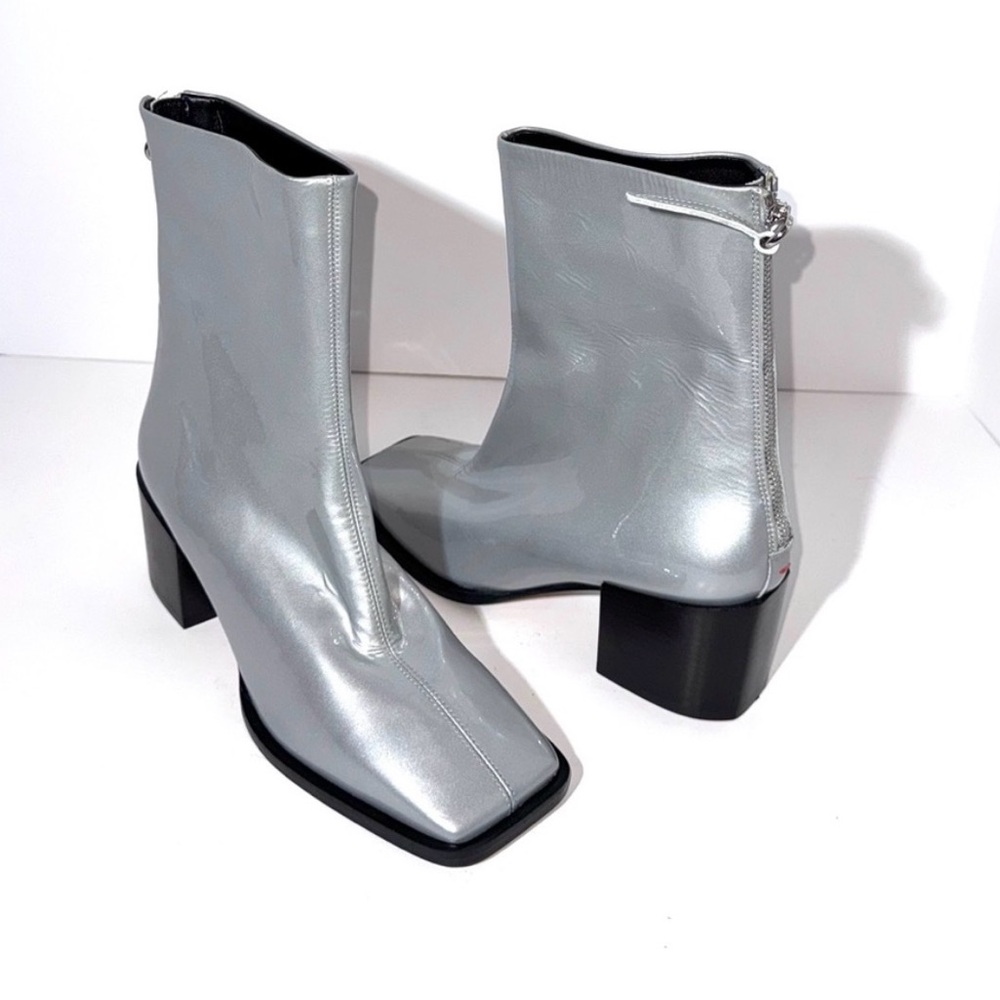 Aeyde Patent Leather Ankle Boots